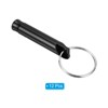 Unique Bargains Aluminum Alloy Camping Hunting Outdoor Survival Signal Whistles with Keychains 12 Pcs - 3 of 4