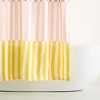 TOWN & COUNTRY PLAY Adeline Offset Stripe Cotton-Rich Breathable Fabric Shower Curtain - 3 of 4