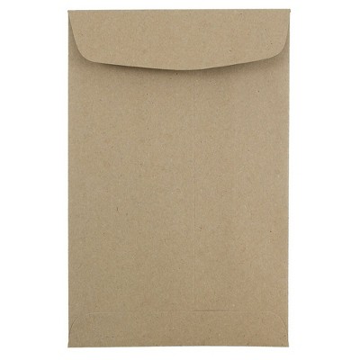 JAM Paper 6 x 9 Open End Catalog Envelopes Brown Kraft Paper Bag 51286524F