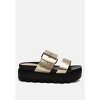 Gound Platform Lug Sole Metal Buckle Sandals Women - 2 of 4
