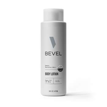 BEVEL Men's Body Lotion with Shea Butter, Argan Oil, Vitamin B3 and Vitamin E - 16oz