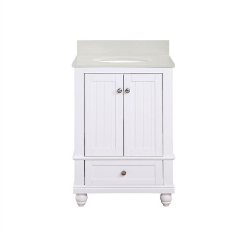 24 Bathroom Vanity With Top Sink And 2 Drawers, Blue - Modernluxe : Target