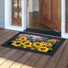 Briarwood Lane Summer Doormat 30x18 Indoor Outdoor American Sunflowers For Summer Doormat - 3 of 4