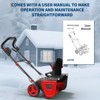 Coucheta 2X20v Electric Snow Blower Cordless - Brushless Motor Snow Thrower, Long-Range 180° Rotating Chute, User-Friendly Design & Safe Operation - 2 of 4