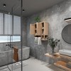 Chic Crate-Bamboo Wall-Mounted Bathroom Cabinet – Big Box Toilet Storage | Wall Cabinet | Durable Storage Solution - 2 of 4