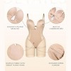 SHAPELLX Strapless Shapewear for Women Tummy Control U Plunge Backless Bodysuit Mid Thigh Full Body Shaper—Beige 38 - 2 of 3