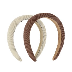 Unique Bargains Breathable Fashion Simple Elegant Comfortable Soft Headband 6.50"x5.91" 2 Pcs - 1 of 4
