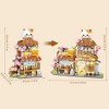 923-Piece Lucky Cat Taiyaki Shop Building Set, Openable Mini Brick Model for Kids Ages 8+ Greeen - 4 of 4