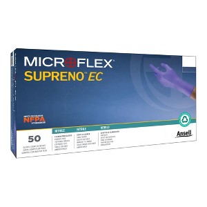 Supreno EC Disposable Nitrile Exam Glove Extended Cuff Length LARGE SEC-375-L 50 per Box - 1 of 2