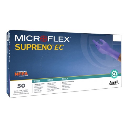 Supreno EC Disposable Nitrile Exam Glove Extended Cuff Length LARGE SEC-375-L 50 per Box - image 1 of 2