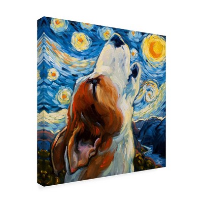 Trademark Fine Art -CR Townsend 'Sing Starry Night' Canvas Art