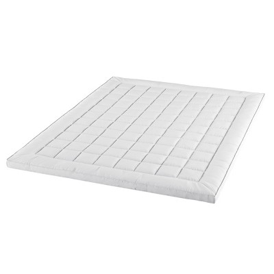 Full Size White Down Alternative Mattress Topper with Microfiber Cover
