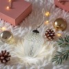 FURNIinspire Decorative Holiday Scene Props Glass Ornament Hanging Ball Christmas Tree Ornaments for Holiday Party, White, 4.3"*4.3"*4.3" - 4 of 4