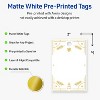 Avery Tags, 2" x 3", Gold-White Christmas Trees, Matte, 80ct - 2 of 4