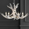 JONATHAN Y Eldora Adjustable Resin Antler 5-Light LED Chandelier - image 4 of 4