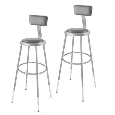 Shop Stool With Backrest