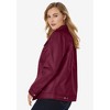 Jessica London Women's Plus Size Denim Style Leather Jacket - 4 of 4