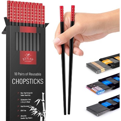 Premium Japanese Chopsticks Reusable & Durable Design-Red