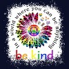 Adult Design By Humans You Can Be Anything, Be Kind Flower Pride By Avocato T-Shirt - 2 of 2