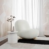 TOV Furniture Aloe Indoor / Outdoor Concrete Round Side Table in White - 2 of 4