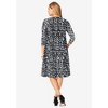 Jessica London Stretch Knit Three-Quarter Sleeve T-Shirt Dress - 3 of 4