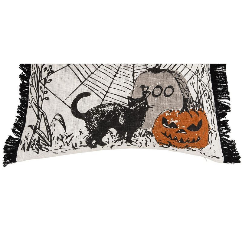 C&F Home 18" x 18" Jol Boo Spider Web Halloween Printed Throw Pillow, 3 of 6