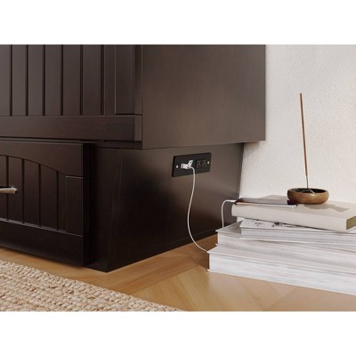 Nantucket Queen Murphy Bed Chest with CoolSoft Memory Foam Mattress
