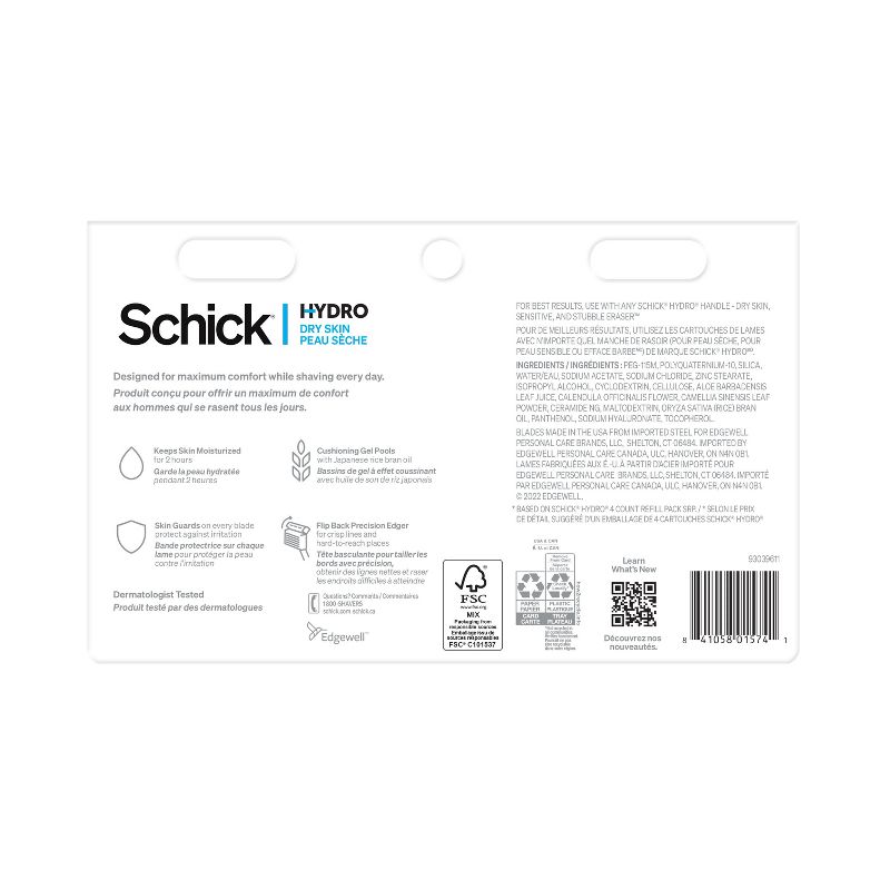 Schick Hydro Dry Skin Men&#39;s Razor Refills - 12ct, 3 of 10