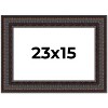 PosterPalooza | 3.5" Wide Ornate Brown Picture Frame - UV Acrylic, Backing Board, Hanging Hardware Included - 2 of 4