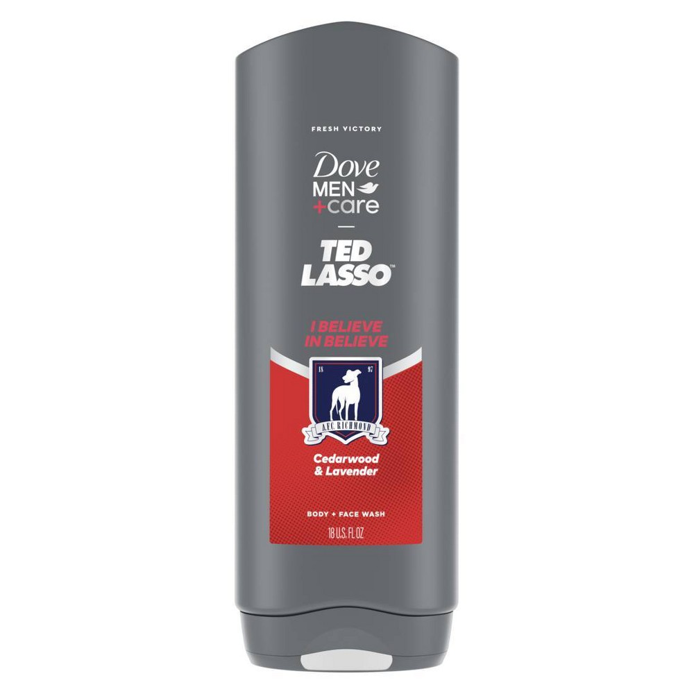 Photos - Shower Gel Dove Men+Care Ted Lasso Limited Edition Body & Face Wash - I Believe in Believe - Cedarwood & Lavendar - 18 fl oz