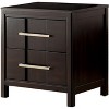 Transitional 1pc Nightstand Espresso English Dovetail Drawer Construction Bedside Table Bedroom - 4 of 4