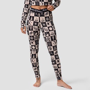 Backcountry, Cedars RWS Merino Lt-Wt Baselayer V-Waist Bottom - Women's, Fog Patchart Print, S - 1 of 4