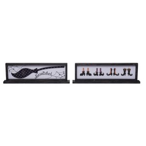 Transpac MDF Framed 3D Bewitched Decor Set of 2 Halloween Home Decorations - 1 of 1