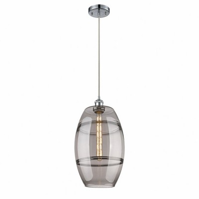 Vaz - 1 Light Cord Hung Mini Pendant In Industrial Style-18.5 Inches Tall and 10 Inches Wide