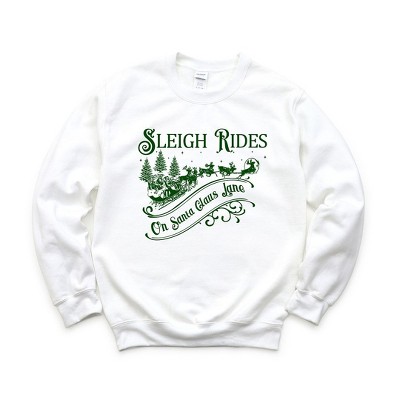 Simply Sage Market Women's Graphic Sweatshirt Sleigh Rides On Santa Claus Lane