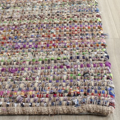 Handmade Coastal Breeze Blue Cotton 4'x6' Tufted Rug
