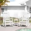 Hyleory HDPE Modern Resin Outdoor Rocking Chair, Patio Adirondack Chair for All Seasons - 3 of 4