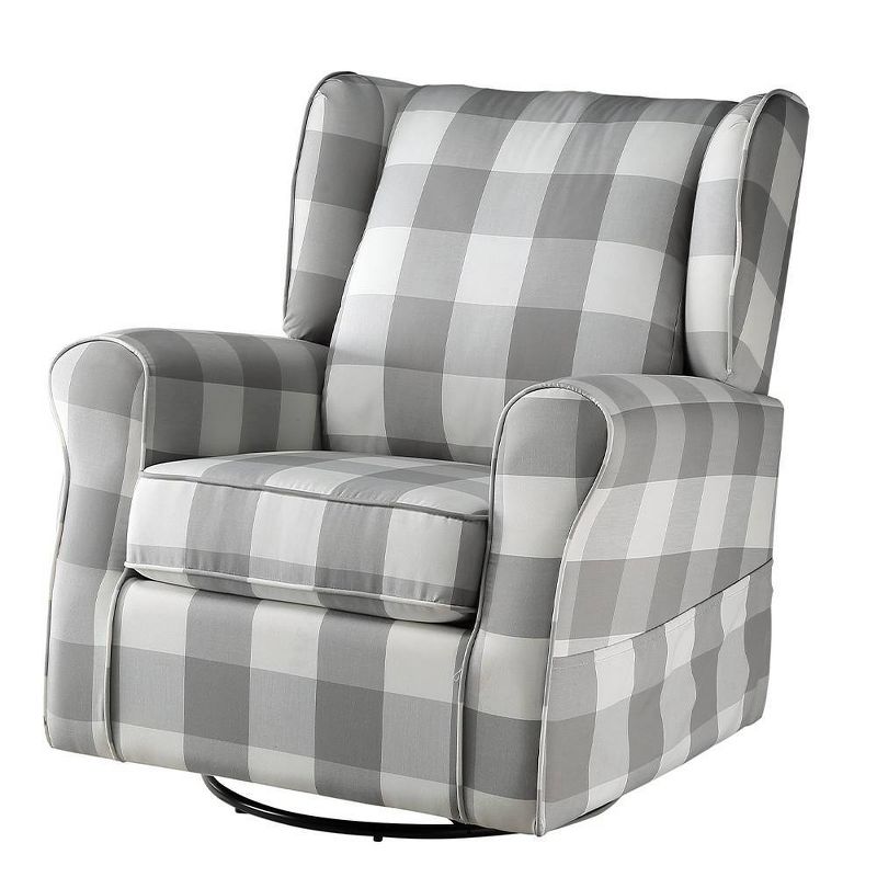 Patli 35&#34; Accent Chairs Gray Fabric - Acme Furniture, 4 of 10