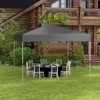 VisioGear 10'*10' Pop Up Canopy Tent, Outdoor Instant Gazebo Sun Shade Shelter for Catering, Wedding, White, 116.1"*116.1"*103.9" - 2 of 4