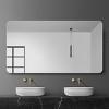 Bathroom Vanity Mirror,Rounded Square Mirror Frameless Bathroom Wall Mirror Anti-Fog Waterproof-The Pop Home - 2 of 4