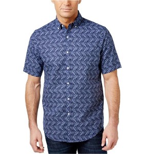 Club Room Mens Coral-Print Button Up Shirt - 1 of 1