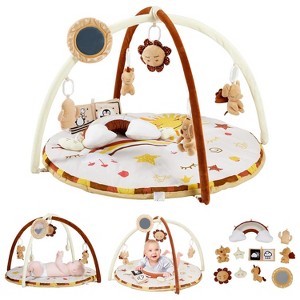 Baby Play Mat with Play Arch, Baby Play Mat with Removable Hanging Toys, Ideal for Stomach Position, Crawling and Playing, for Newborn to Toddler - 1 of 4