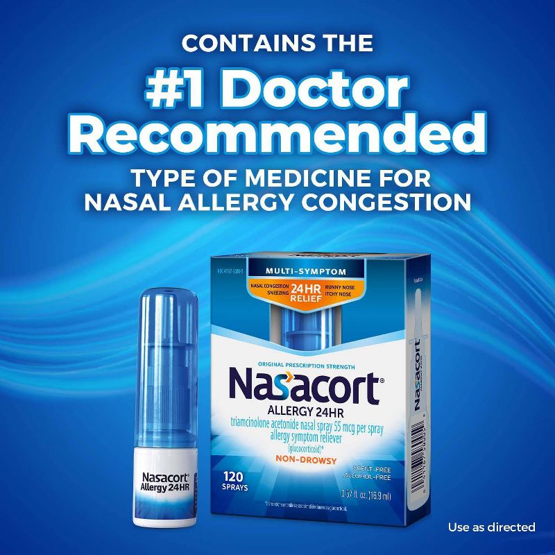 Nasacort Allergy Relief Spray - Triamcinolone Acetonide, 6 of 12
