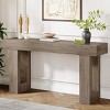 GlasFlength Console Tables Extra Long Farmhouse Style Sofa Table with Rustic Wood Finish for Living Room Entryway, Gray, 62.99"*13.78"*33.46" - 2 of 4