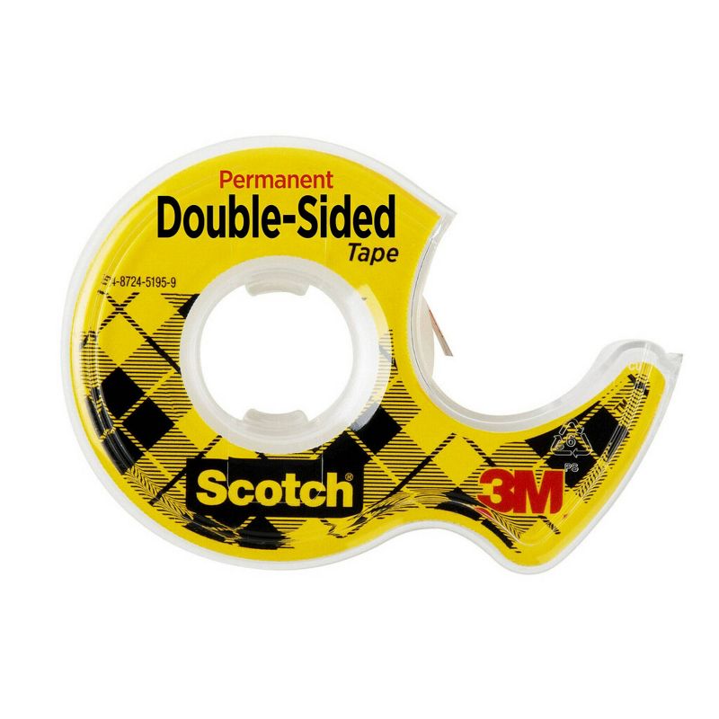 Scotch Permanent Double-Sided Tape .5&#34; x 450&#34;, 2 of 12
