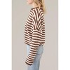 Women's Striped Button Down Cardigan - Things Between - 2 of 3