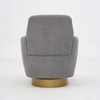 NicBex 360 Degrees Swivel Armchair, Accent Chair with Breathable Cotton Linen Fabric, Ergonomic Comfy Chair for living Room & Bedroom - 4 of 4