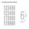Unique Bargains Office Home Warehouse Self-Adhesive Mailbox Numbers Sticker 10 Sheet - 2 of 4