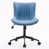 YOUNIKE Modern Home Office Chair Adjustable Swivel Desk Chair Leather Rolling Task Vanity Chair Seat Size 19.49"Wx16.93"Dx(17.91-22.64)"H - 3 of 4