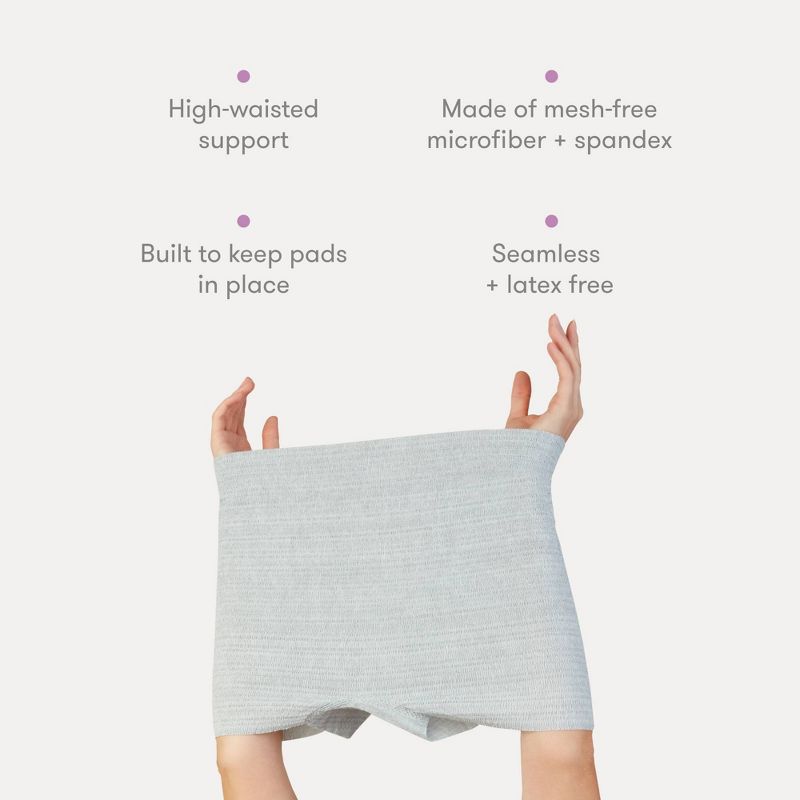 Frida Mom Disposable Postpartum Underwear Boy Shorts Briefs - Regular 8ct, 4 of 14